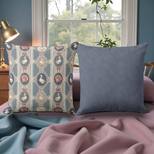 Shabby Chic Classic Geese Goose Double Sided Kissen