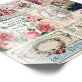 Shabby chic collage,country victorian,decoupage,mo fotodruck (Ecke)