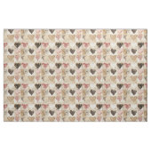 Shabby Chic Collage-Herzen Stoff (Fat Quarter (45,7 x 55,9 cm))