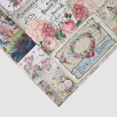 Shabby Chic-Collage, Land viktorianisch, Decopage, Seidenpapier (Ausschnitt)