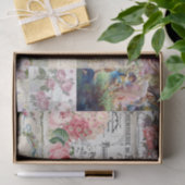 Shabby Chic-Collage, Land viktorianisch, Decopage, Seidenpapier (Geschenk)