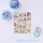 Shabby Chic-Collage, Land viktorianisch, Entkopplu Flyer (Einzeln)