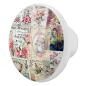 Shabby Chic-Collage, Land viktorianisch, Entkopplu Keramikknauf (Rechts)