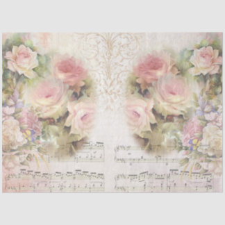 Shabby Chic Collage Serie Design 4 Seidenpapier