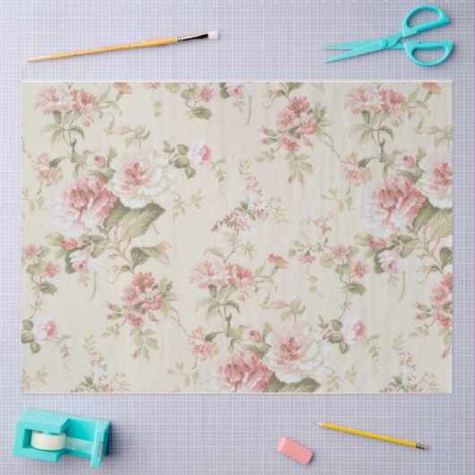 Shabby Chic Collage Series Design 15 Seidenpapier (Basteln)