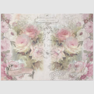 Shabby Chic Collage Series Design 1 Seidenpapier