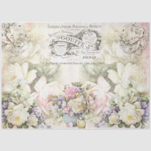Shabby Chic Collage Series Design 3 Seidenpapier