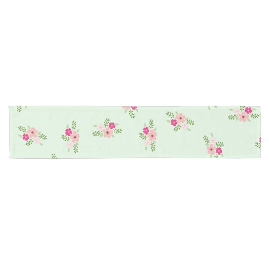 Shabby Chic Country Floral Tablette Kurzer Tischläufer (Horizontal)