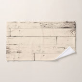 Shabby Chic Cream Wood Rustikaler Bauernhof Badhandtuch Set (Handtuch)