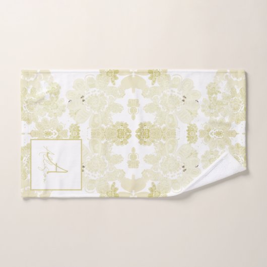 Shabby Chic-Creme Badhandtuch Set (Handtuch)