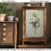 Shabby Chic Creme & White Roses CW3 Decoupage Seidenpapier