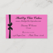 Shabby Chic Cupcake Business Cards Visitenkarte (Rückseite)