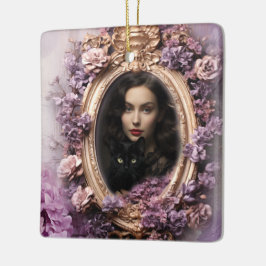 Shabby Chic Custom Family Foto Weihnachten Keramikornament