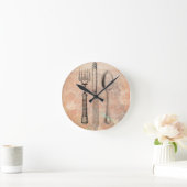 Shabby chic cutlery runde wanduhr (Zuhause)