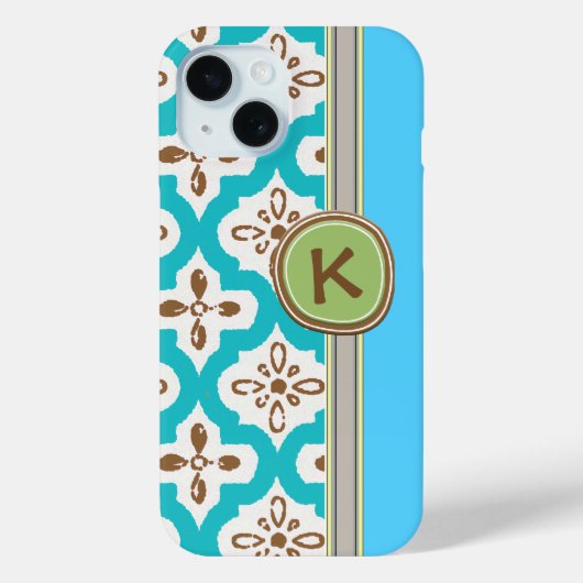 Shabby Chic Damask Case-Mate iPhone Hülle (Rückseite)