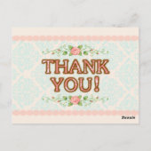 Shabby Chic danke Ihnen Karten (Rückseite)