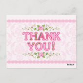 Shabby Chic danke Ihnen Karten (Rückseite)