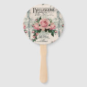Shabby Chic, Decopage, viktorianisch, französisch Fächer (Vorderseite)