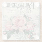 Shabby Chic, Decopage, viktorianisch, französisch  Glasuntersetzer (Rückseite)