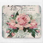 Shabby Chic, Decopage, viktorianisch, französisch Mousepad (Vorne)