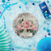 Shabby Chic, Decopage, viktorianisch, französisch  Pappteller (Party)