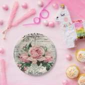 Shabby Chic, Decopage, viktorianisch, französisch  Pappteller (Party)