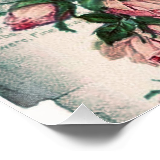 Shabby Chic, Decopage, viktorianisch, französisch  Poster (Ecke)