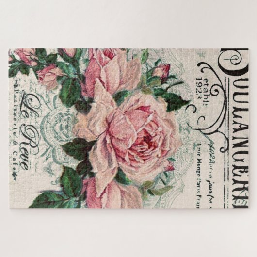 Shabby Chic, Decopage, viktorianisch, französisch  Puzzle (Horizontal)