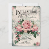 Shabby Chic, Decopage, viktorianisch, französisch  Save The Date (Vorderseite)