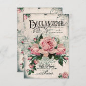 Shabby Chic, Decopage, viktorianisch, französisch  Save The Date (Vorne/Hinten)