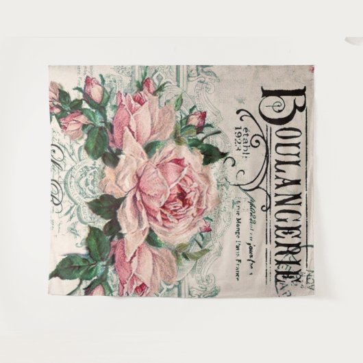 Shabby Chic, Decopage, viktorianisch, französisch Wandteppich (Vorderseite (Horizontal))