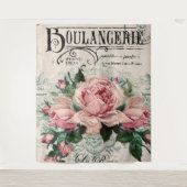 Shabby Chic, Decopage, viktorianisch, französisch Wandteppich (Vorderseite)