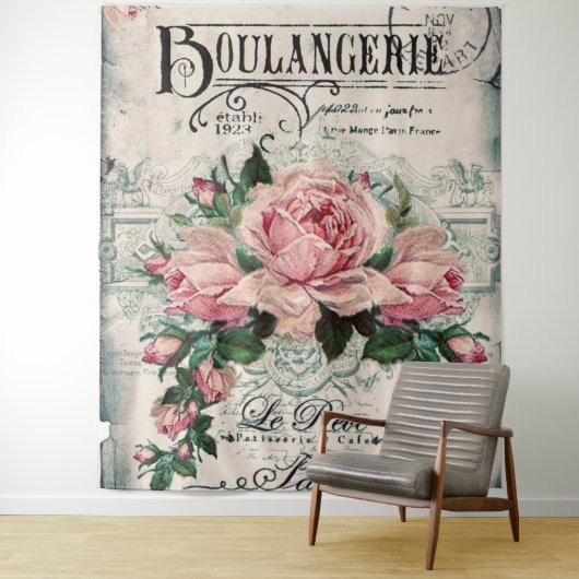 Shabby Chic, Decopage, viktorianisch, französisch Wandteppich (Beispiel)