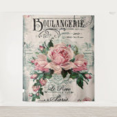 Shabby Chic, Decopage, viktorianisch, französisch Wandteppich (Vorderseite)