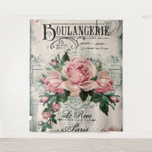 Shabby Chic, Decopage, viktorianisch, französisch Wandteppich