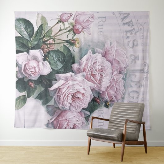 Shabby Chic, Decopage, viktorianisch, französisch  Wandteppich (Beispiel (Horizontal))