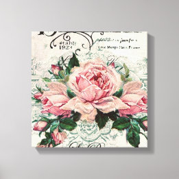 shabby chic, decoupage, victorian, french chic, pa leinwanddruck