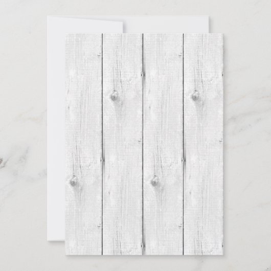 Shabby Chic Deer Baby Dusche Einladung (Rückseite)