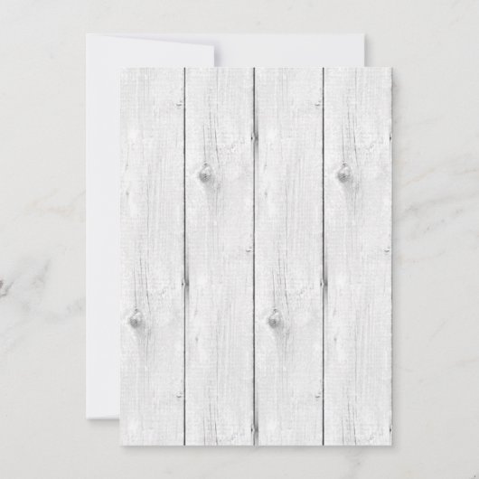 Shabby Chic Deer Birth Announcement Foto Ankündigung (Rückseite)