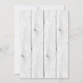 Shabby Chic Deer Twins Kinderdusche Einladung (Rückseite)