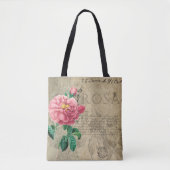 Shabby Chic der Vintagen Rose Tasche (Vorderseite)