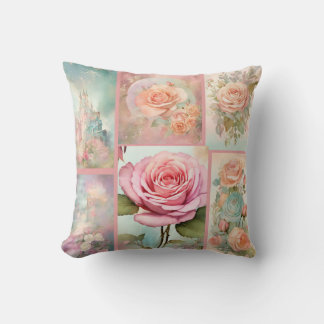 Shabby Chic Dreamy Mist - Haus der Rose druckbar Kissen