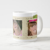 Shabby Chic Drei Foto Spezielle Tasse (Vorderseite Rechts)