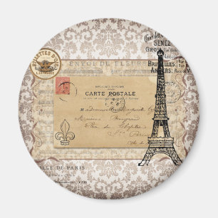 Shabby Chic-Eiffel-Turm Paris Vintager Magnet