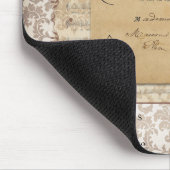 Shabby Chic-Eiffel-Turm Paris Vintager Mousepad (Ecke)