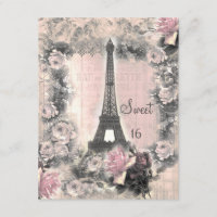 Shabby Chic-Eiffel-Turm u. Rosen-Bonbon 16