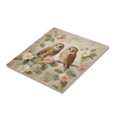 Shabby Chic Elegant Owls Fliese (Seite)
