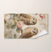 Shabby Chic Elegant Owls Handtuch (Handtuch)
