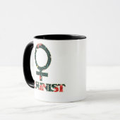 Shabby Chic Feminist Tasse (Vorderseite Links)