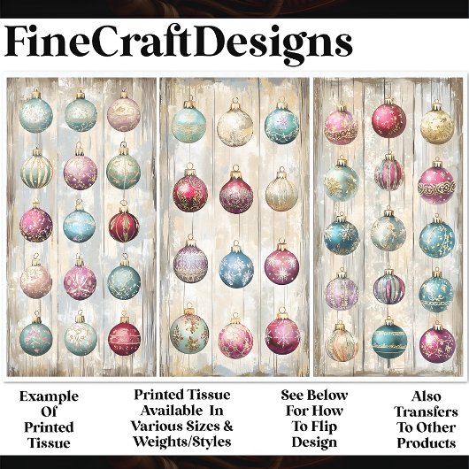 Shabby Chic Festliche Bauerndekorationen AN1 Decou Seidenpapier